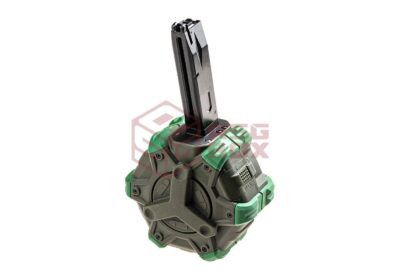 WE Drum Mag M92 GBB 350rds Green - obrazek 3