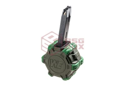 WE Drum Mag M92 GBB 350rds Green - obrazek 4