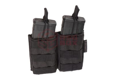 Clawgear 5.56mm Open Double Mag Pouch Core Black - obrazek 4