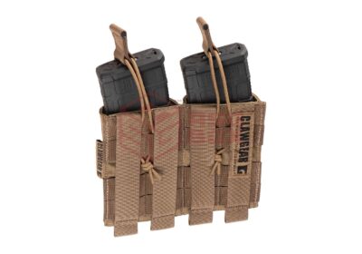 Clawgear 5.56mm Open Double Mag Pouch Core Coyote - obrazek 5