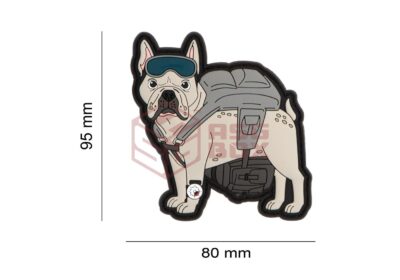 Airsoftology Frenchie - Paratrooper French Bulldog Patch - obrazek 5