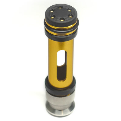 Alternative view of AA CNC Aluminum Piston for TM L96 AWS (45° Trigger) - Gold