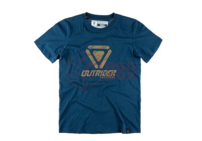 Outrider OT Scratched Logo Tee Blue 2XL - obrazek 3