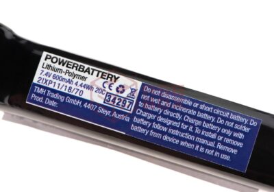 Pirate Arms LiPo 7.4V 600mAh 20C PDW Kriss Vector Type T-Plug - obrazek 3