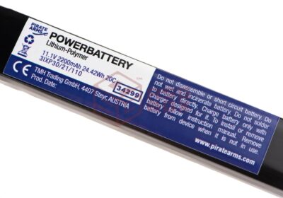 Pirate Arms LiPo 11.1V 2200mAh 20C Split Type Black - obrazek 3