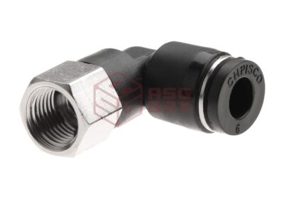 EpeS HPA 6mm Hose Coupling 90 Degree - Inner 1/8 NPT - obrazek 3