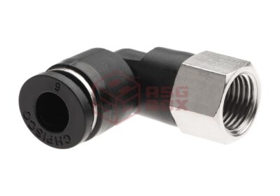 EpeS HPA 6mm Hose Coupling 90 Degree - Inner 1/8 NPT - obrazek 4
