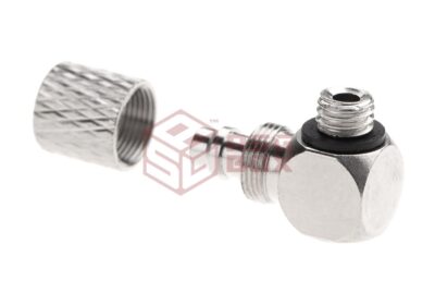 EpeS HPA 6mm Hose Coupling with Screwed Catch 90 Degree - Outer M5 Thread - obrazek 4