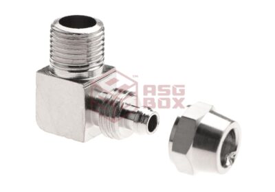 EpeS HPA 6mm Hose Coupling with Screwed Catch 90 Degree - Outer 1/8 NPT - obrazek 3