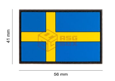 JTG Sweden Flag Rubber Patch Multicolor - obrazek 5