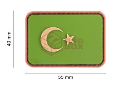 JTG Turkey Flag Rubber Patch Green - obrazek 5