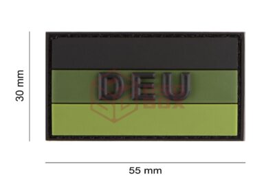 JTG Small German Flag Rubber Patch Forest - obrazek 5
