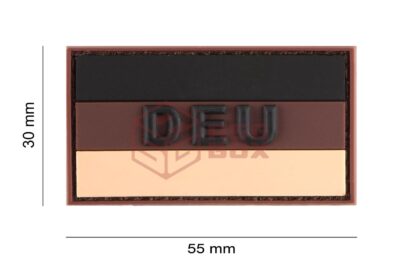 JTG Small German Flag Rubber Patch Desert - obrazek 5