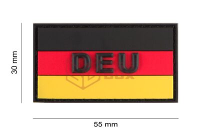 JTG Small German Flag Rubber Patch Multicolor - obrazek 5