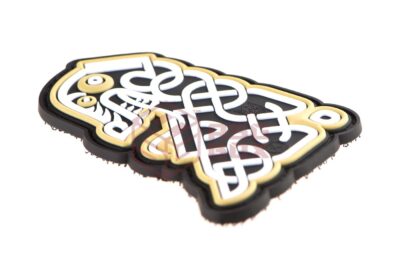 JTG Northman Tribal Dragon Ship Head Rubber Patch Multicolor - obrazek 3