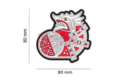 JTG Viking Dragon Ship Head Rubber Patch Multicolor - obrazek 5