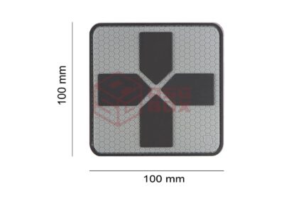 JTG Big Red Cross Medic Rubber Patch Grey - obrazek 5