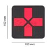 JTG Big Red Cross Medic Rubber Patch Blackmedic OD-TM-11232950500 35435 asgbox.pl