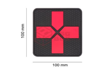JTG Big Red Cross Medic Rubber Patch Blackmedic - obrazek 5