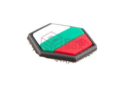 JTG Hexagon Bulgarian Flag Rubber Patch Black - obrazek 3