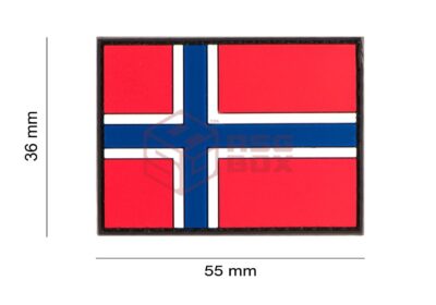 JTG Norway Flag Rubber Patch Multicolor - obrazek 5