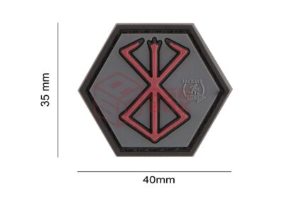 JTG Berserker Rune Rubber Patch Multicolor - obrazek 5