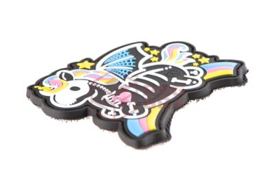 JTG Skeleton Unicorn Rubber Patch Multicolor - obrazek 3