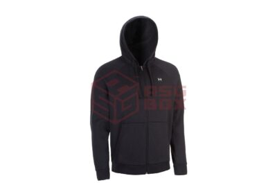 Under Armour UA Rival Feece FZ Hoodie Black S - obrazek 3