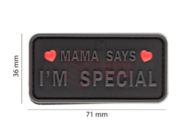 JTG Mama Says I'm Special Patch Black - obrazek 5