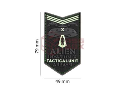 JTG Alien Invasion X-Files Patch Green - obrazek 5