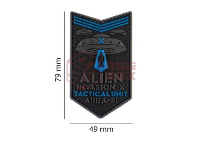 JTG Alien Invasion X-Files Patch Blue - obrazek 5