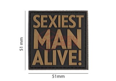 JTG Sexiest Man Alive Patch Black - obrazek 5