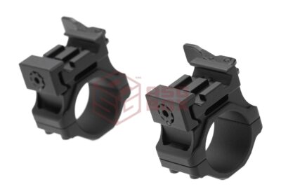 Leapers Accu-Sync QR 25.4mm Low Profile Rings Black - obrazek 3
