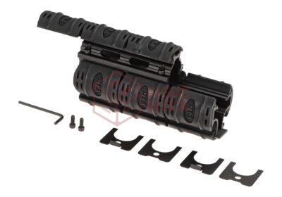 Leapers AK47 Quad Rail Handguard Black - obrazek 4