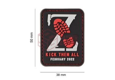 JTG Kick Them All Z Patch Red - obrazek 4