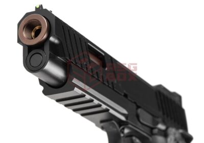 Golden Eagle 3398 Hi-Capa Tactical Ported Slide Full Metal GBB Black - obrazek 4