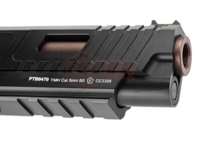 Golden Eagle 3398 Hi-Capa Tactical Ported Slide Full Metal GBB Black - obrazek 5