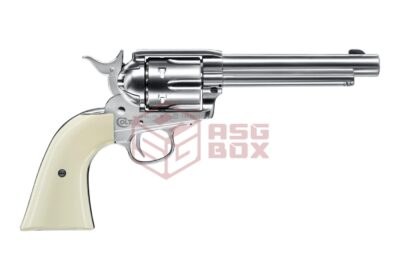 Colt SAA .45 Peacemaker 5.5 Inch Co2 BB Nickel - obrazek 3