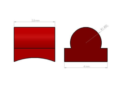 Silicone rubber omega shape HopUp nob - obrazek 5