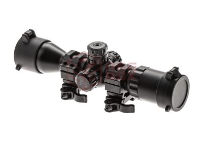 Leapers BugBuster 3-12X32 Scope Side AO Mil-Dot With QD Rings Black - obrazek 4