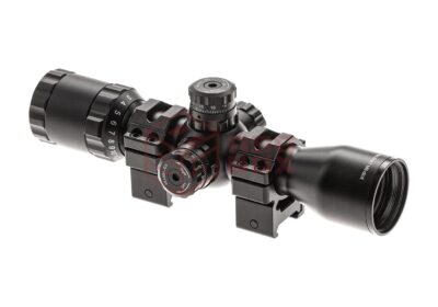 Leapers BugBuster 3-12X32 Scope Side AO Mil-Dot With QD Rings Black - obrazek 5