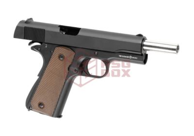 Army Armament M1911 Full Metal GBB Black - obrazek 3