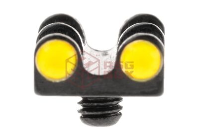 LPA Yellow Twin Fiber Optics Front Sight 2,6 MA Thread - obrazek 3