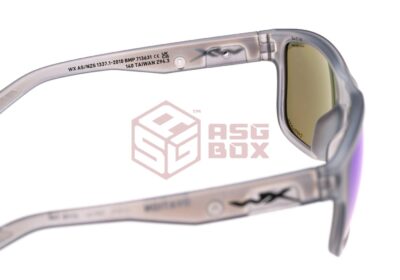 Wiley X WX Ovation Captivate Polarized Blue Mirror Transparent - obrazek 3