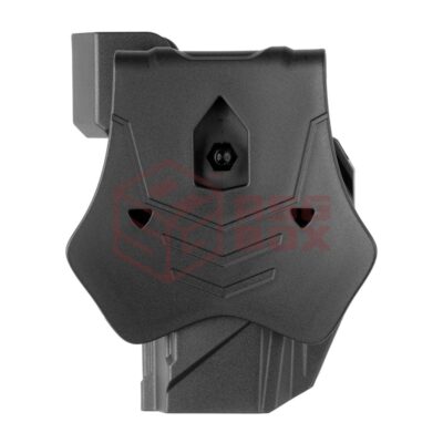 Alternative view of Amomax Paddle Holster for Glock 17/19 and CZ P10C with Red Dot Sight Black