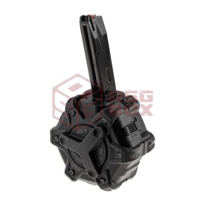 AW Custom Drum Mag MB Series GBB 350rds Black 12293506000 45231 asgbox.pl