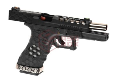 AW Custom VX0201 Hex Cut Full Metal GBB Black - obrazek 3