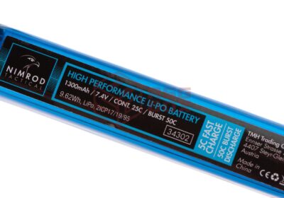 Nimrod Lipo 7.4V 1300mAh 25C Buffer Tube Type T-Plug - obrazek 3