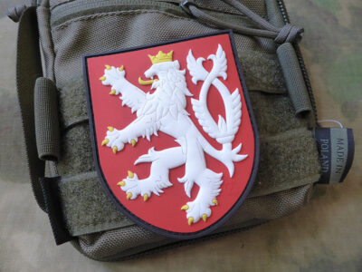 3D PVC CZECH LION Patch - Red - obrazek 2