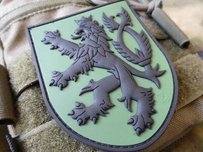 3D PVC CZECH LION Patch - Green - obrazek 2